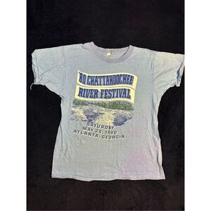 Vintage 1980s Chattahoochee River Festival Atlanta Georgia Thin Single Stitch B1